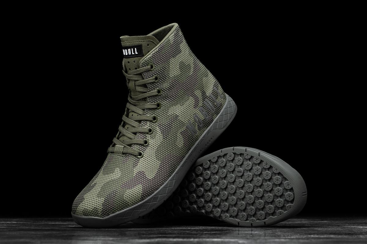 Nobull Superfabric High-Top Men's Trainers Camo | Australia (XH8267)